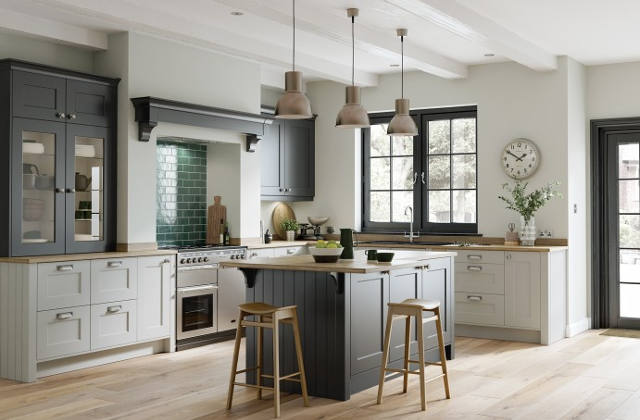 Florence Graphite and Light Grey Kitchen Image
