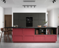 Graphite and Chicory Red Harbourne Kitchen